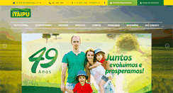 Desktop Screenshot of cooperitaipu.com.br